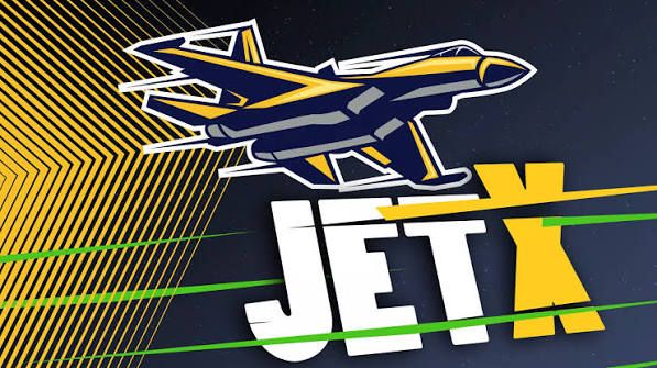 JetX game artwork: a fighter jet over the JetX logo